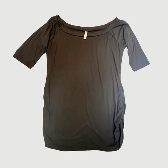 motherbee Maternity Tops - Motherbee Maternity ss Black Shirt Size XL